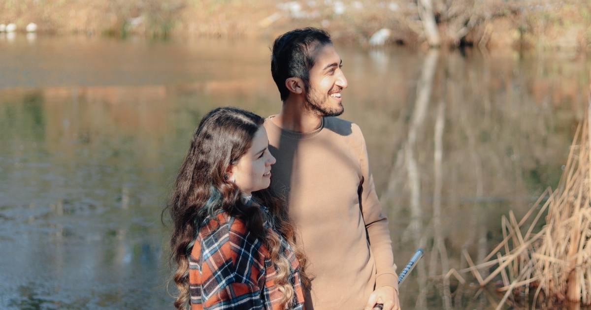 couple-peaceful-smile Amir and I looking out over the water