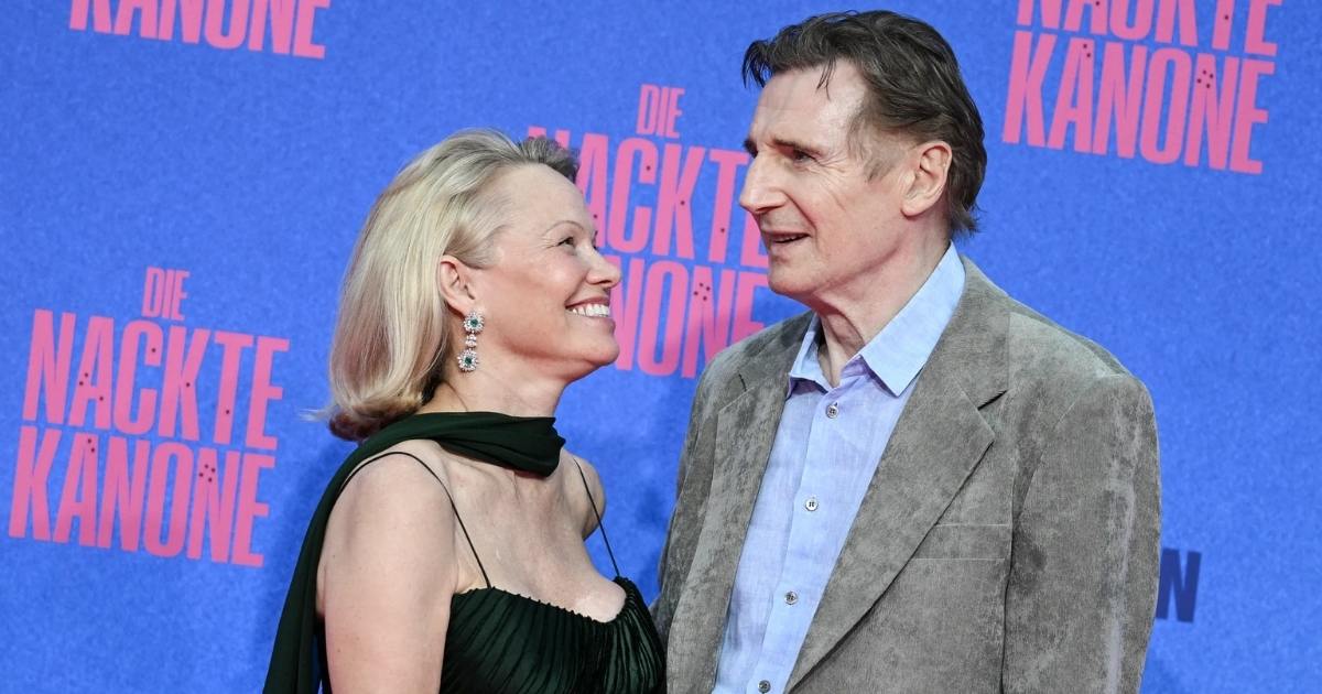 Pamela Anderson and Liam Neeson
