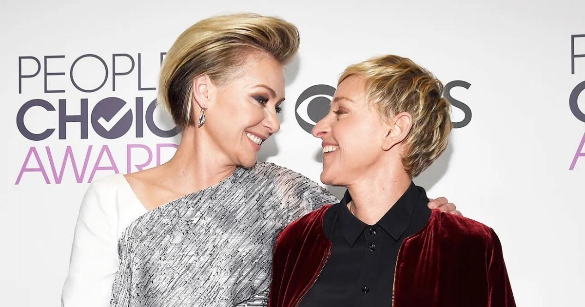 Portia Di Rossi and Ellen DeGeneres