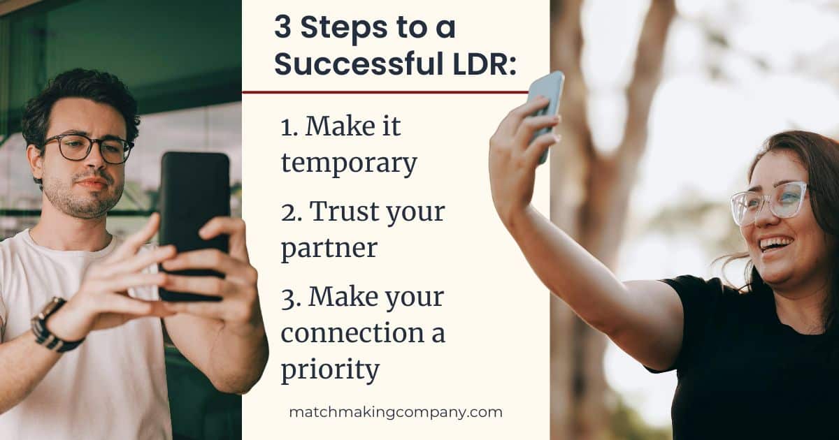 to make a long-distance relationship work, make it temporary, trust your partner, talk to each other often, and prioritize your connection.